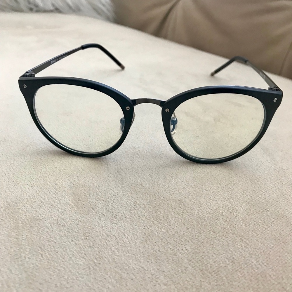Blue-Light Protection Black Wayfarer Glasses